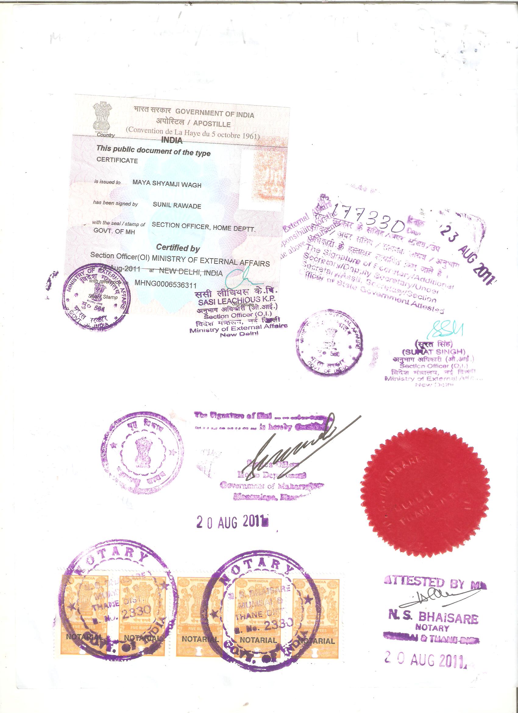 Certificate Attestation for Qatar Embassy / Consulate 